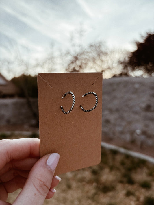 Rope Hoop Earrings