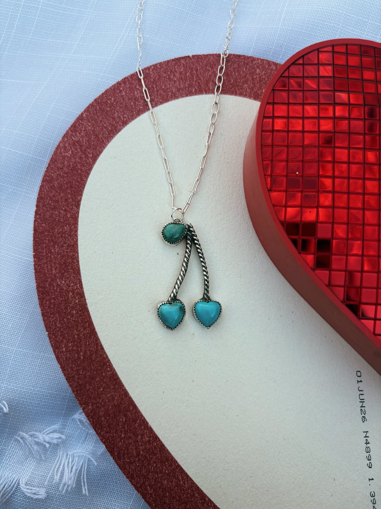 Turquoise Cherry Necklace
