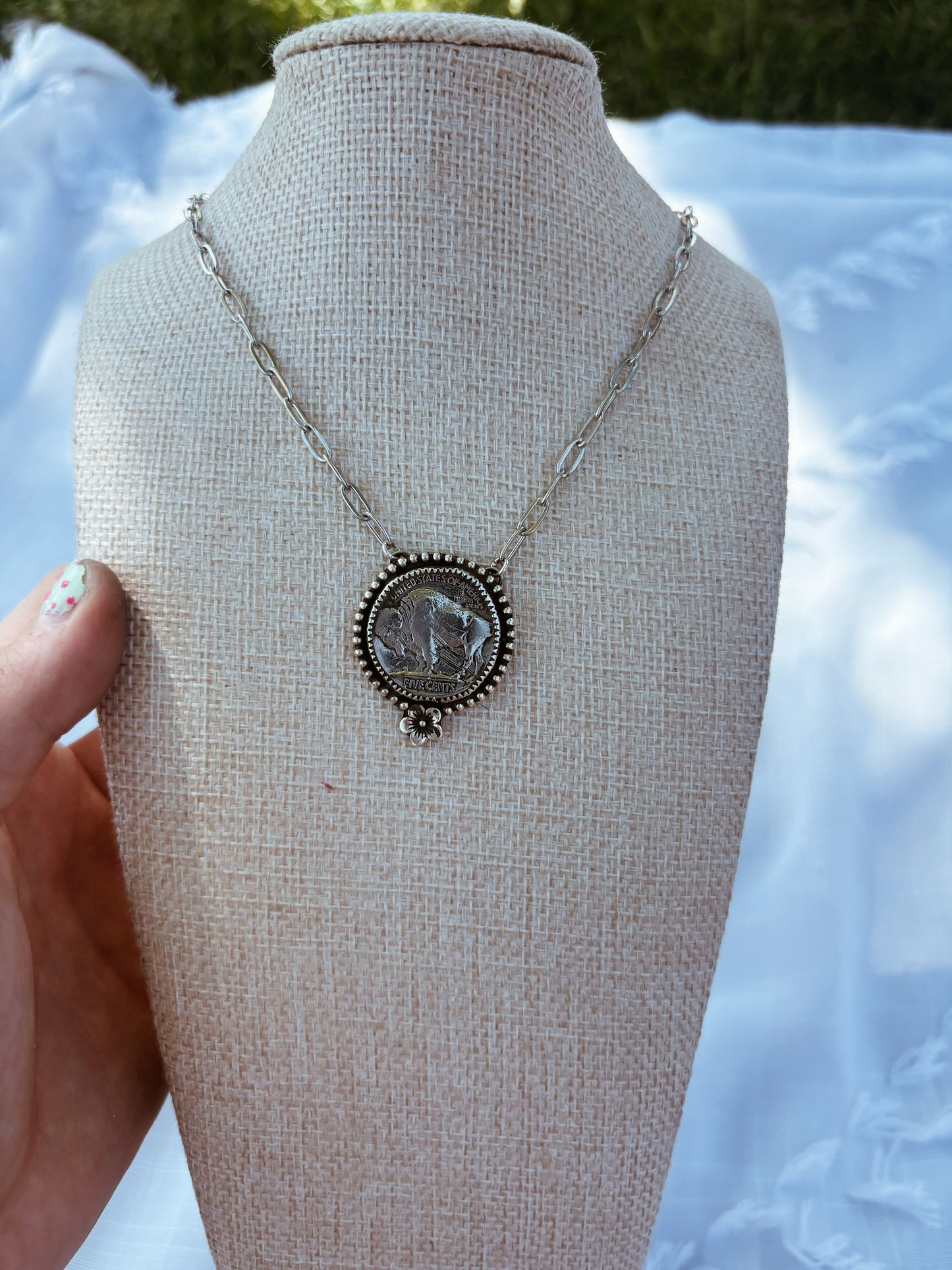 Buffalo Flower Necklace