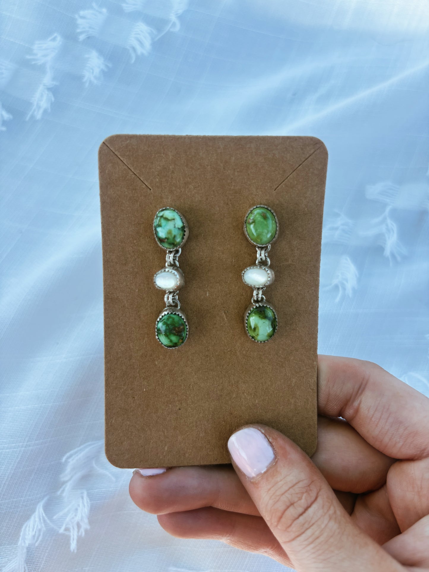 Ocean Pearl Dangle Earrings