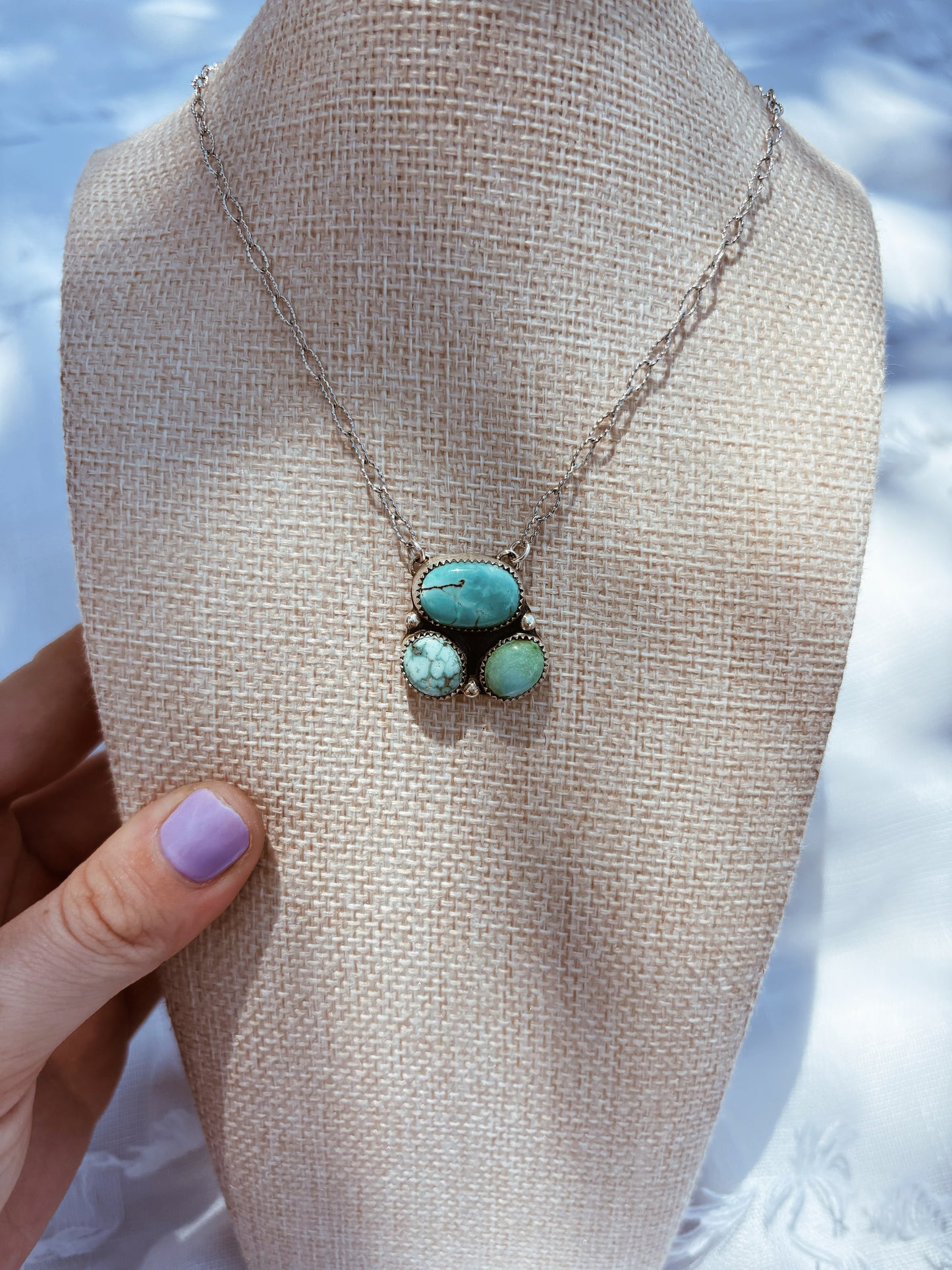Blue Petals Necklace