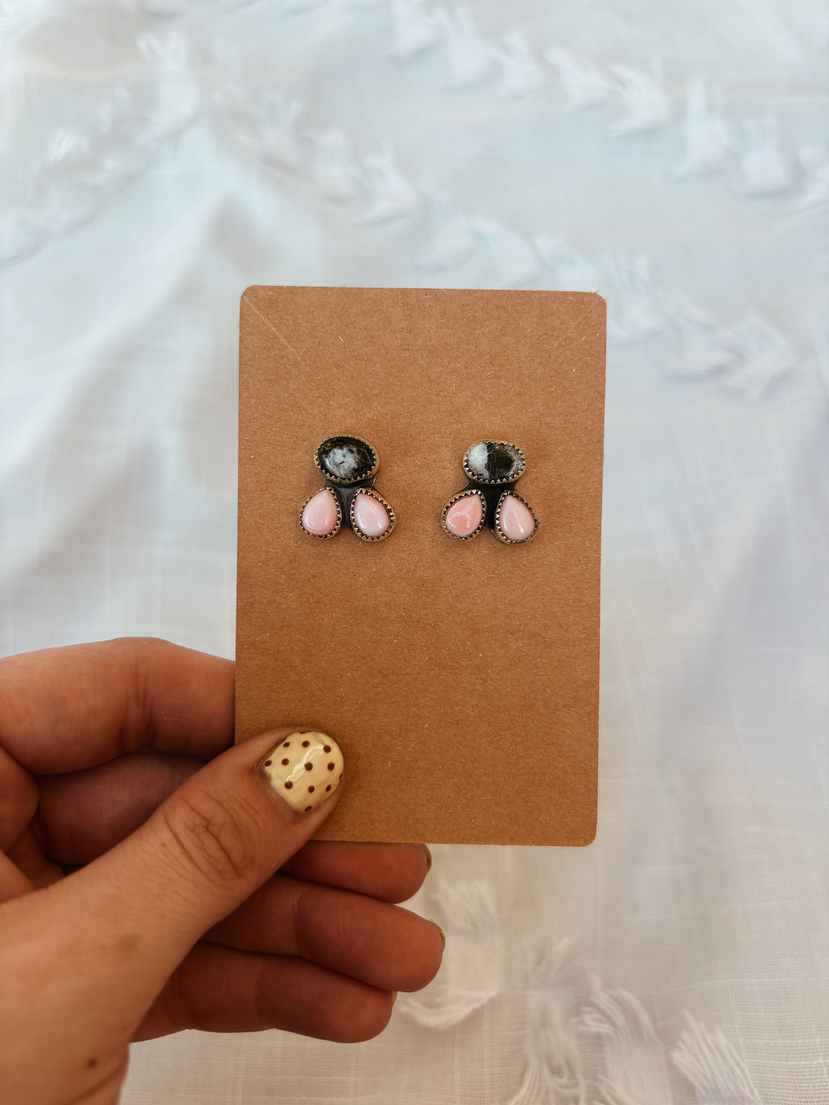 Pink Zebra Earrings