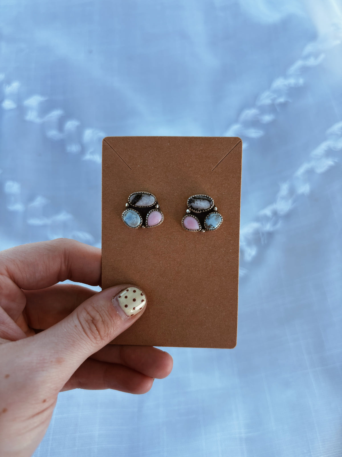 Painted Buffalo Earrings
