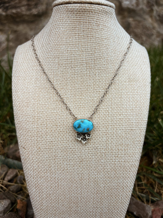 Cherry Blossom Blue Necklace