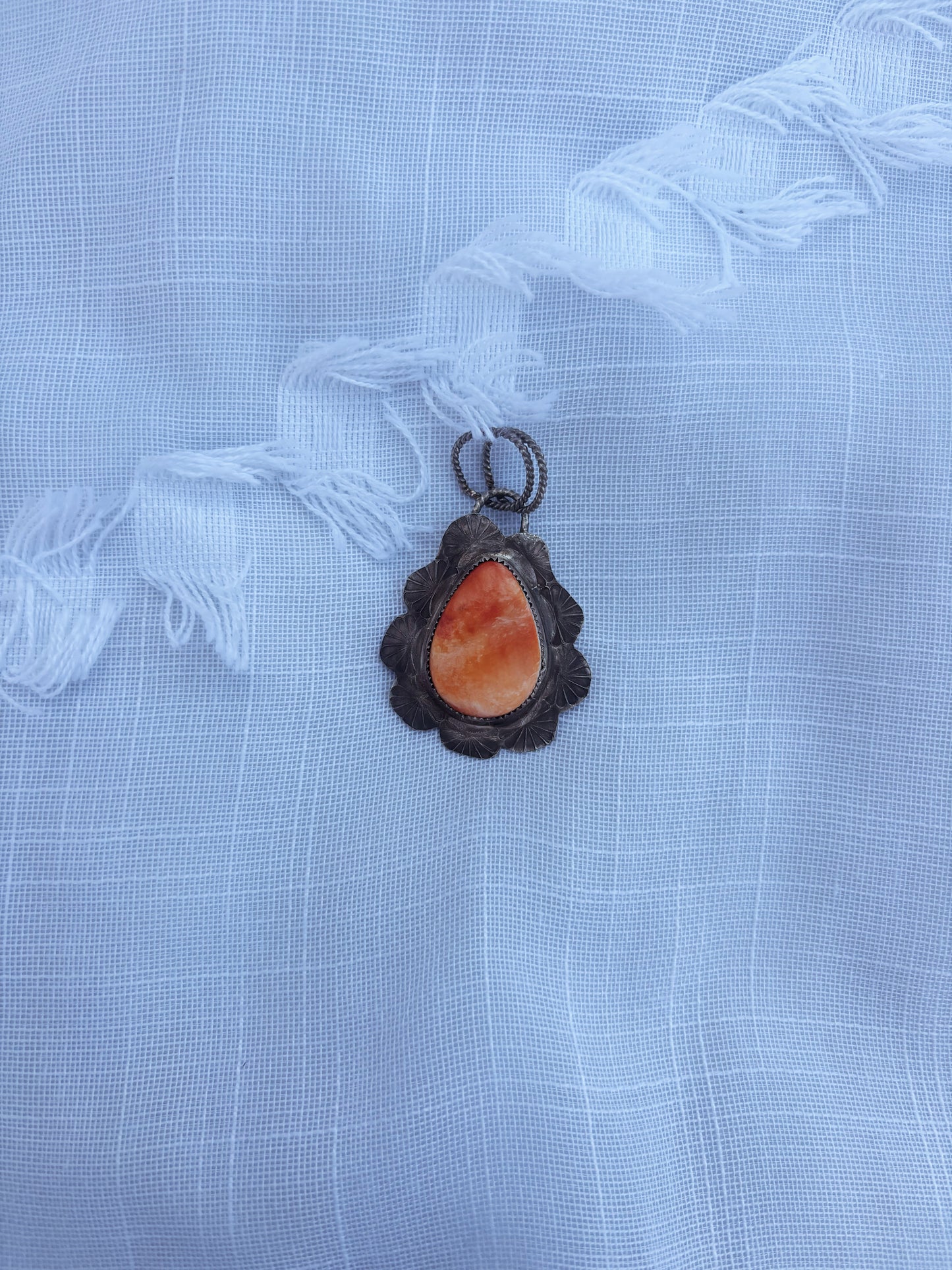 Orange Spiny Pendant