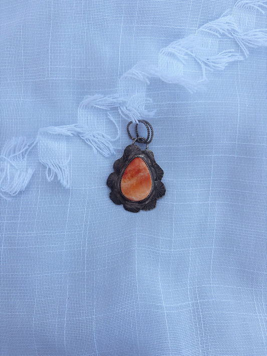 Orange Spiny Pendant