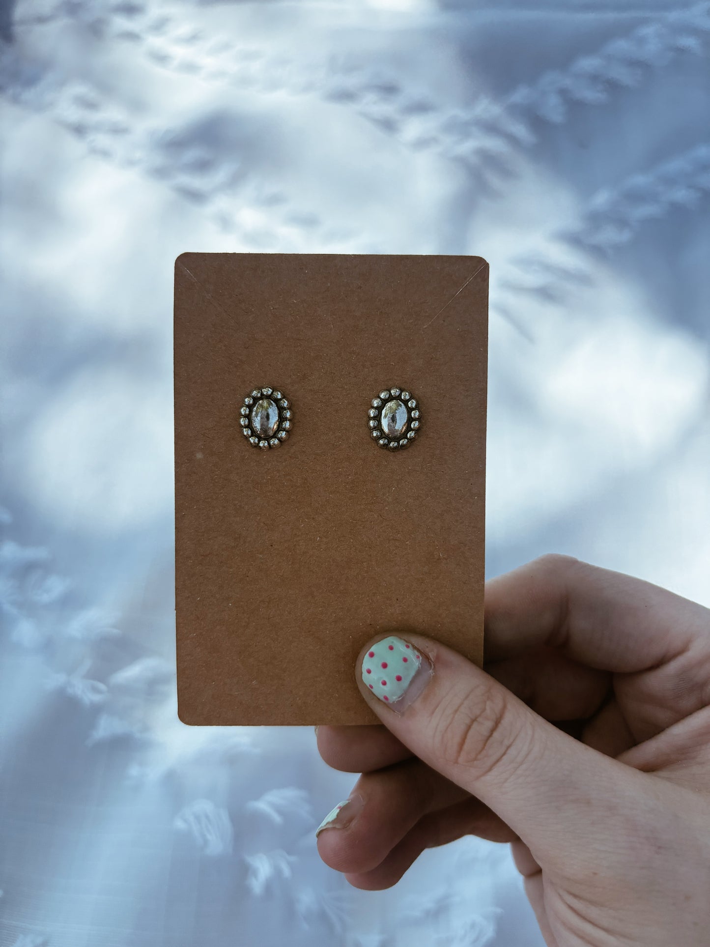 Silver Shot Earrings