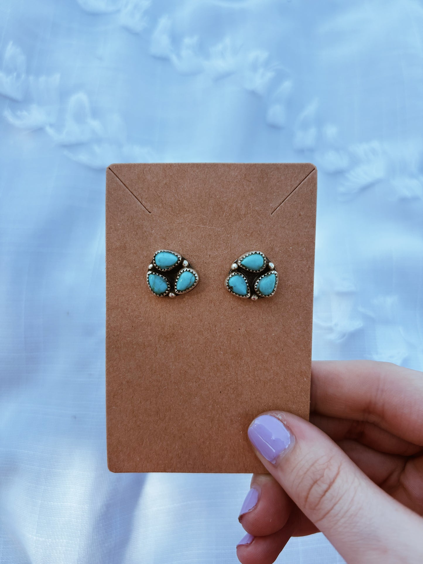 Blue Petals Earrings