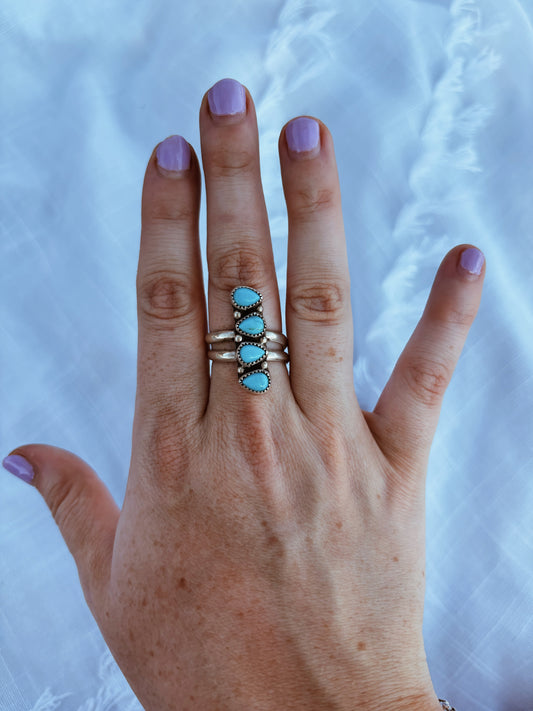 Turquoise Trail Ring (adjustable)