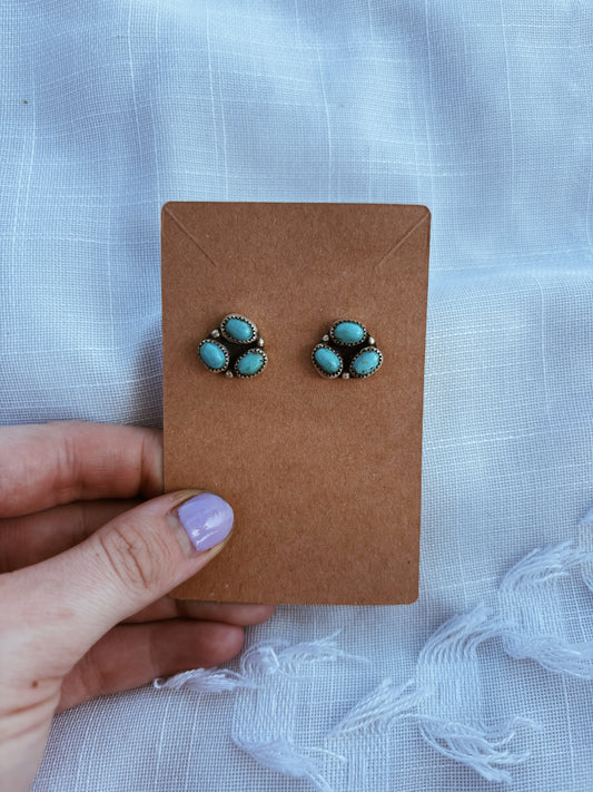 Blue Petals Earrings