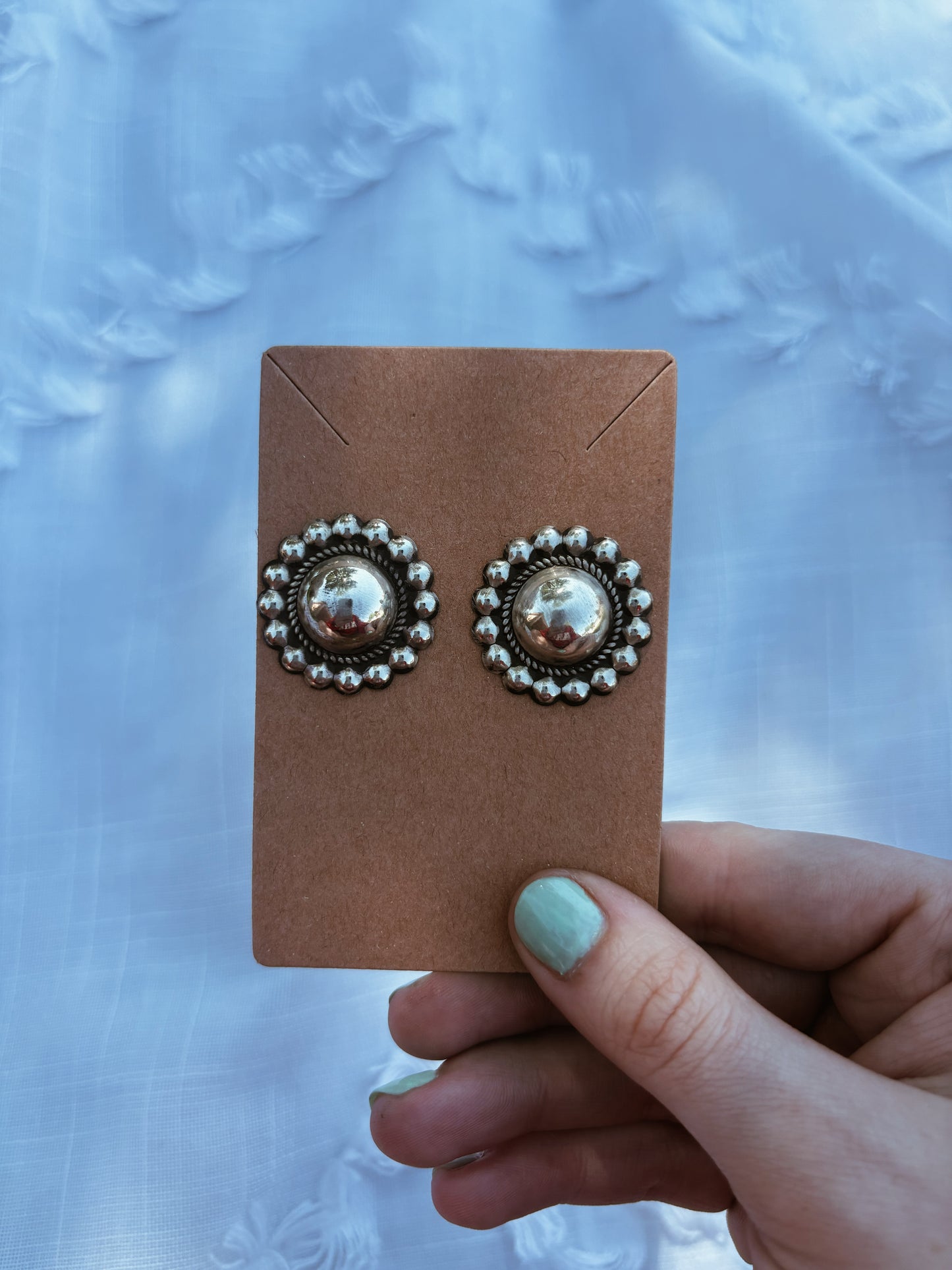 Extra Large Silver Bell Earrings