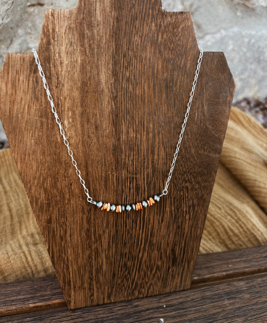 Orange Chain Necklace