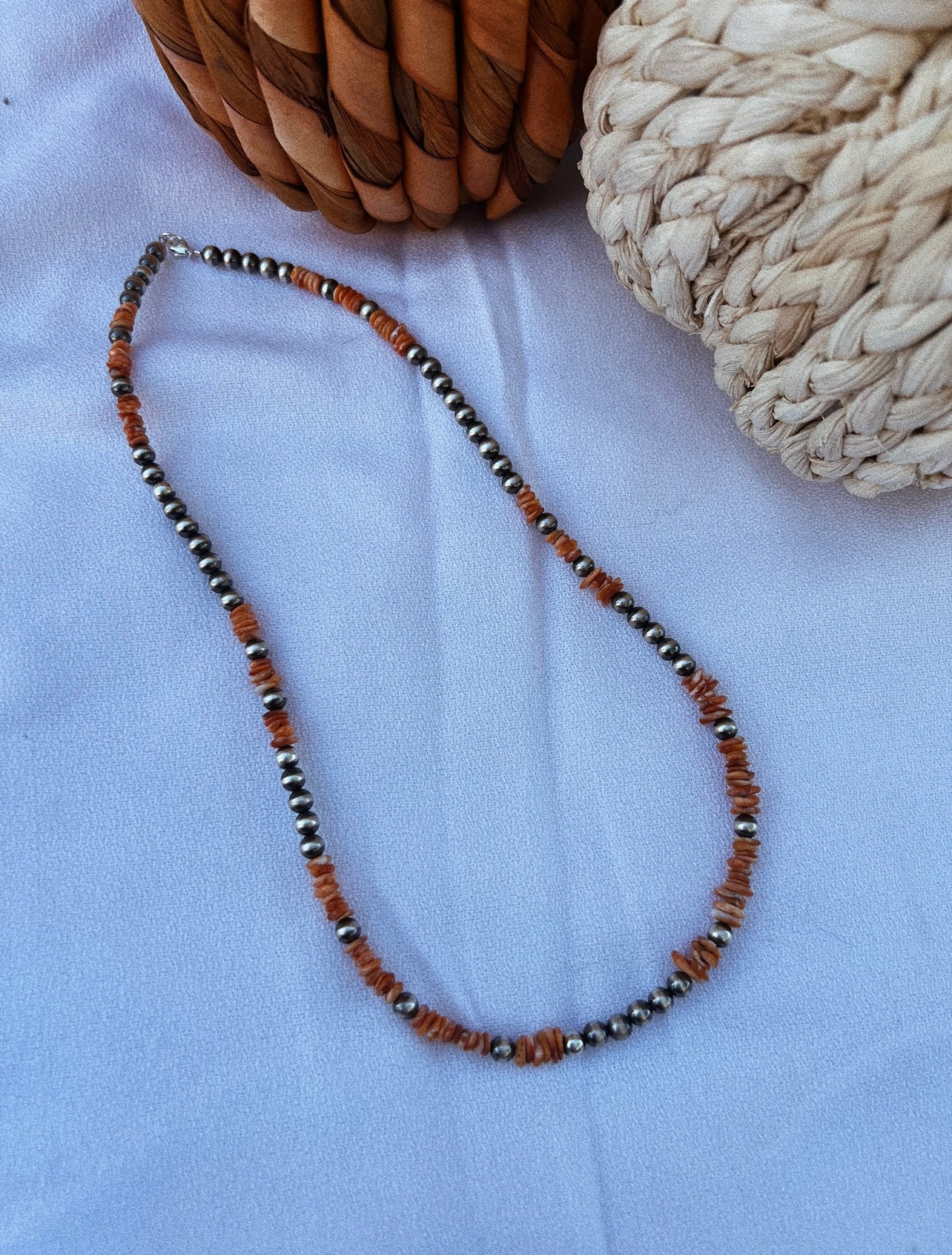 Orange Spiny Oyster Necklace